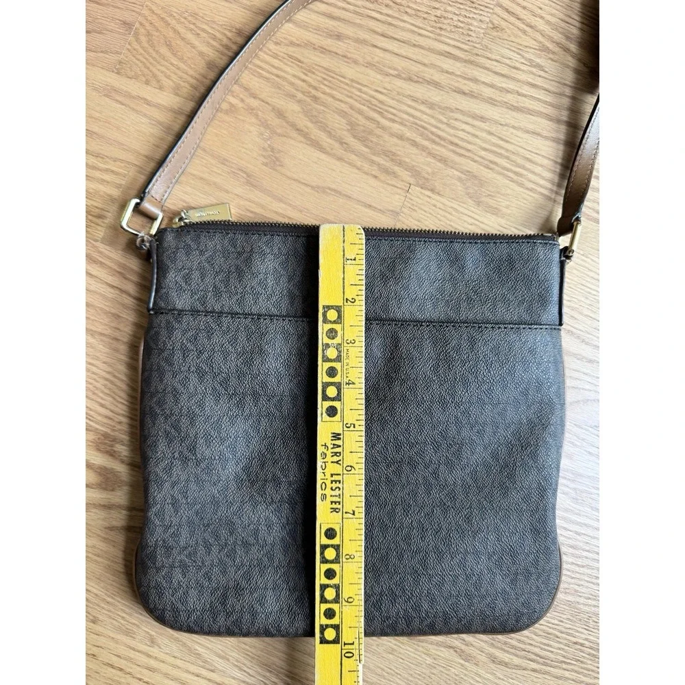 Michael Kors Brown Crossbody Bag with Gold Hardware